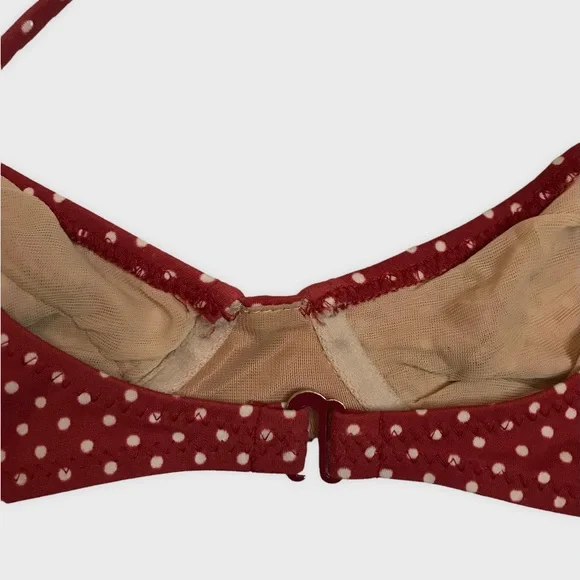 Vintage J. Crew polka dot bikini top - Picture 4 of 7